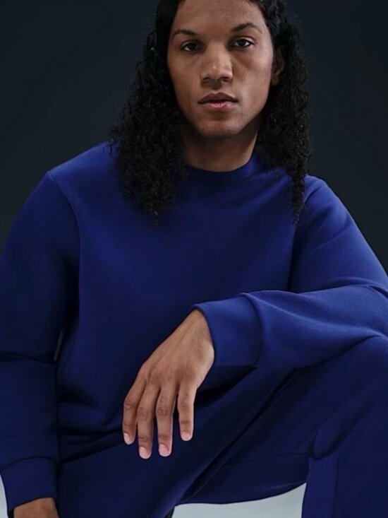 Nike 24.7 Impossibly Soft Fleece Crew Neck HQ6964 455 Men’s Blue Sold Out! - Picture 6 of 6